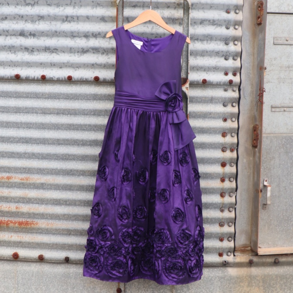 Bonnie Jean Special Occasions Purple Dress